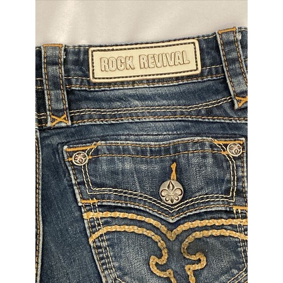 Rock Revival Denim - Rock Revival Women's Jeans Skinny Calli Slim-Fit Designer Pocket Denim Size 27